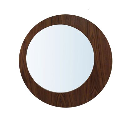 Saturn Offset Mirror - oak-natural