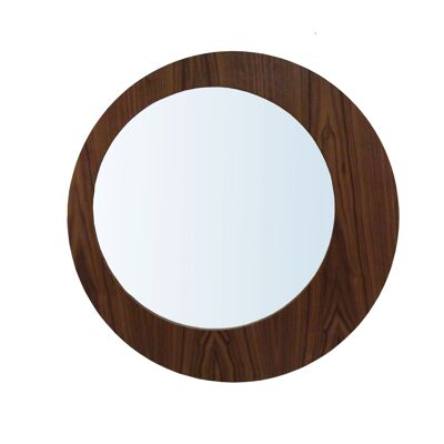 Saturn Offset Mirror - walnut-natural