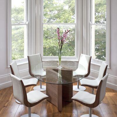 Serpent Dining Tables - walnut-natural Oval Small 160 x 120cm