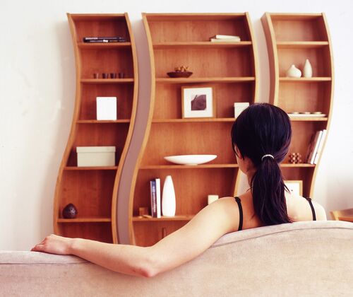 Slinky Shelves - oak-natural Slinky shelves slim