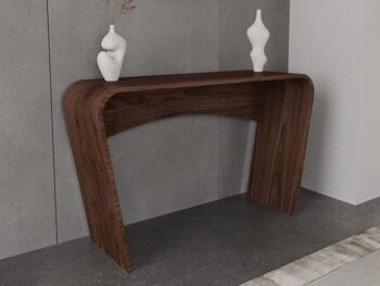 Table console Taper - noyer naturel