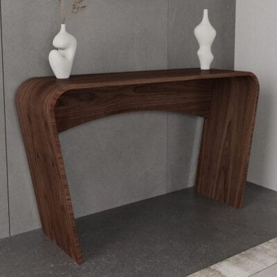 Taper Console Table - walnut-natural
