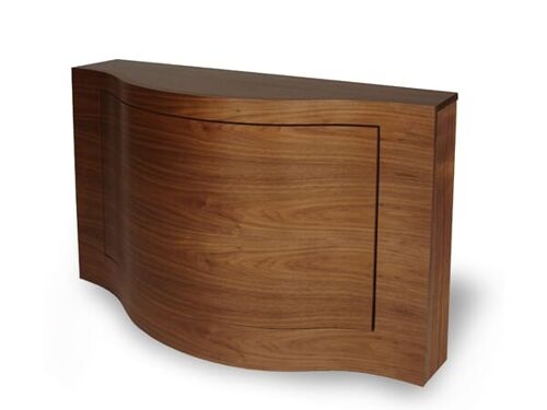 Verve Console with Storage/Shoe Tidy - Verve console with storage - oak-natural