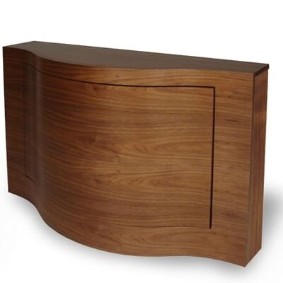 Verve Console with Storage/Shoe Tidy - Verve console with storage - walnut-natural