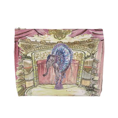Large Wash Bag - Elephant In The City
