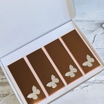 Wax Melt Snap Bar Gift Box – Rose Gold Butterfly