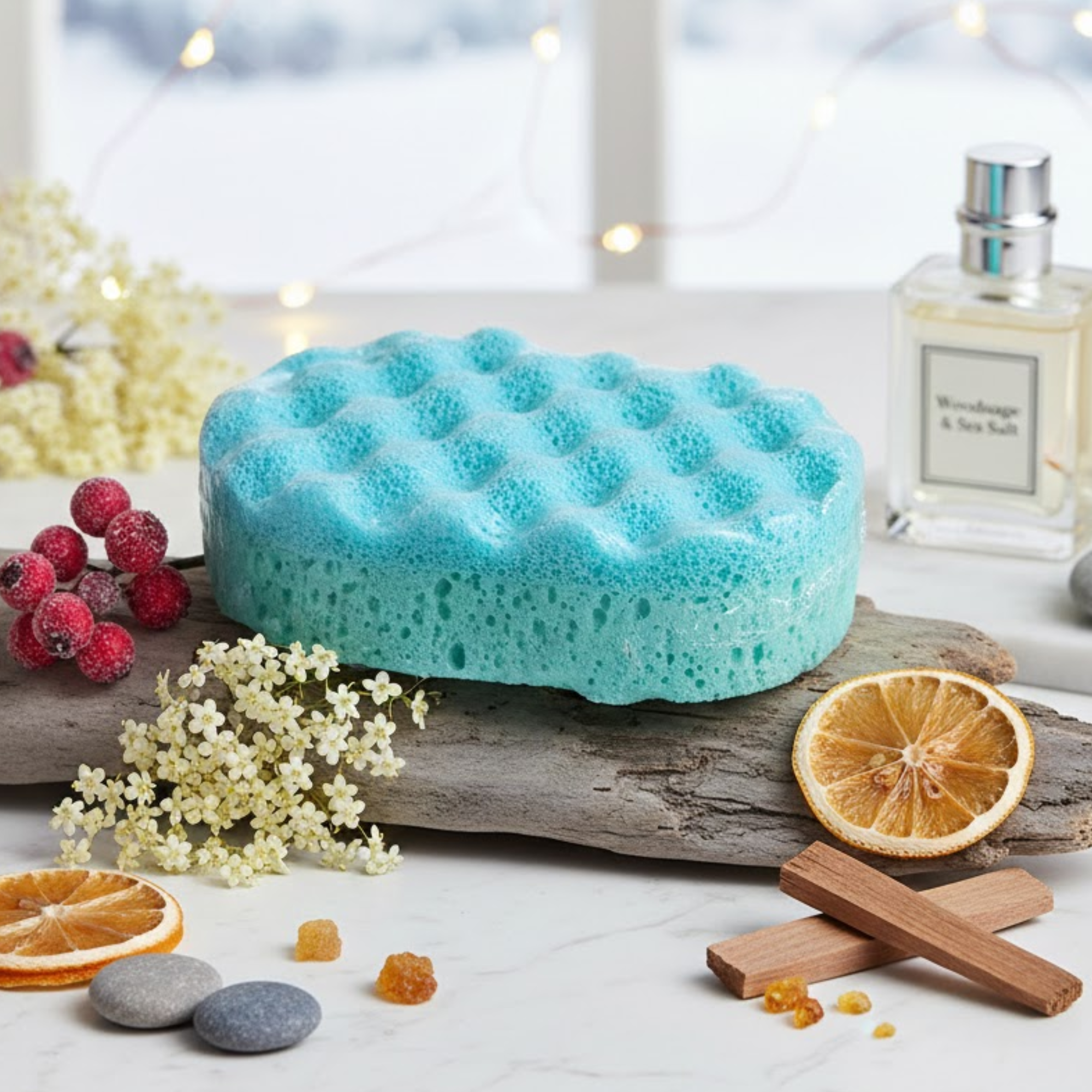 Wood Sage & Sea Salt Soap Sponge