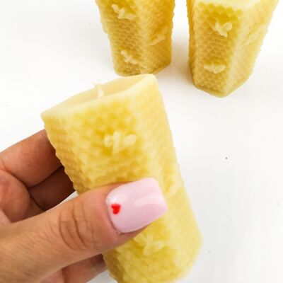 Pure Beeswax - Honeycomb Hexagonal candle