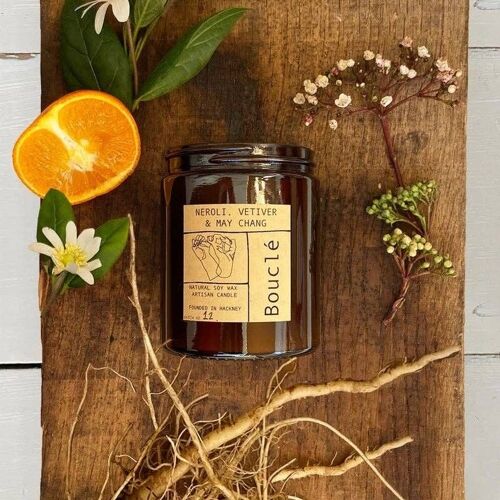 Neroli, Vetiver & May Chang Essential Oil Candle Small