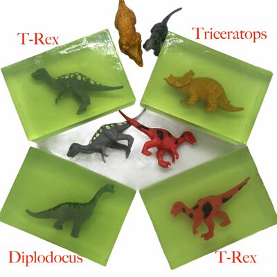 Jabón de juguete de dinosaurio