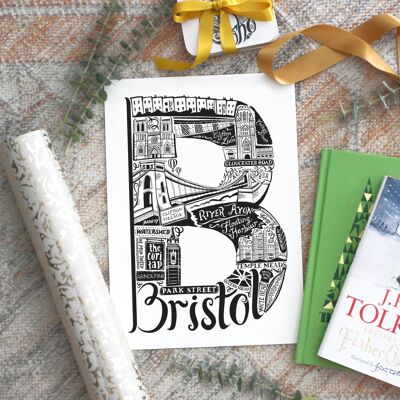 Bristol - Location Letter Art Print unframed