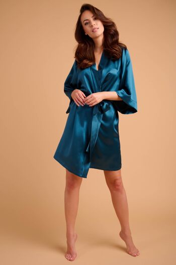 Kimono Lilly - Bleu Océan 1
