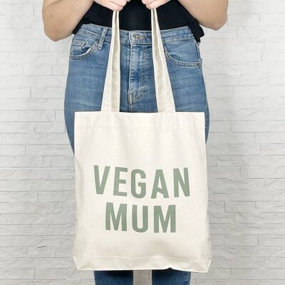 Vegane Mamma-natürliche Einkaufstasche