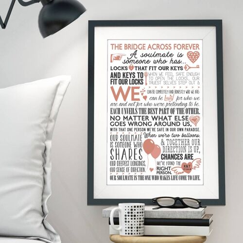 The Bridge Across Forever'- Valentine's or Anniversary Print - A2