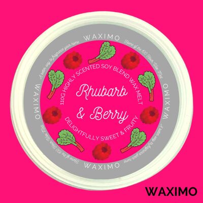 Rhubarb & Berry - 110g Wax Melt