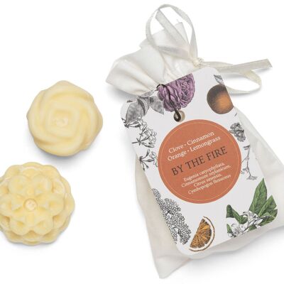 Wax Melts BY THE FIRE X 2 (drawstring)