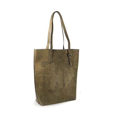 Amadora - Khaki Stuctured Tote Bag