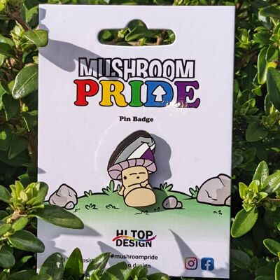 Asexual Mushroom Pride Pin | LGBT | LGBTQIA+ | Gay Pride