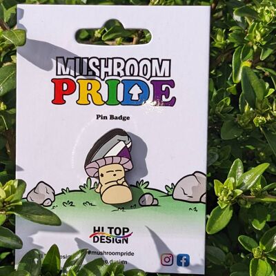 Broche de fierté de champignon asexué | LGBT | LGBTQIA+ | Fierté gai