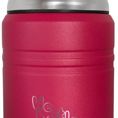 Food Jar 500ml Dark Pink