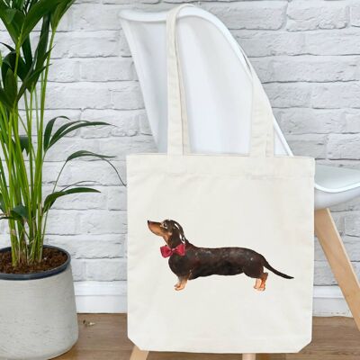 Dachshund/Sausage Dog Tote Bag With Name