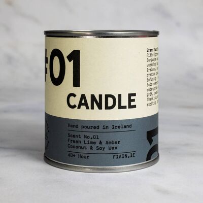 Candle 01 | Fresh Lime & Amber Large