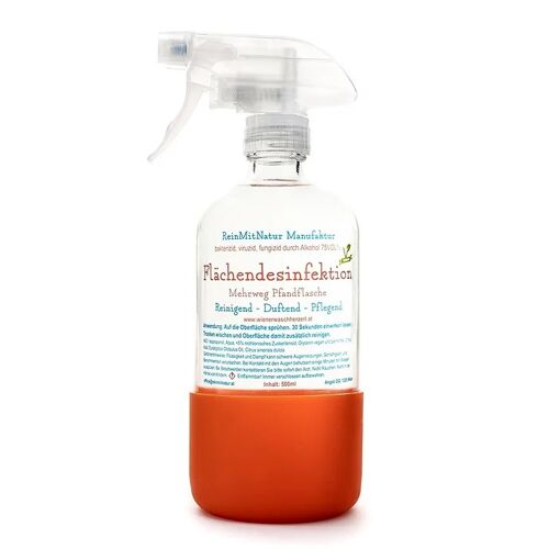Surface Disinfectant 500ml in glass spray bottle