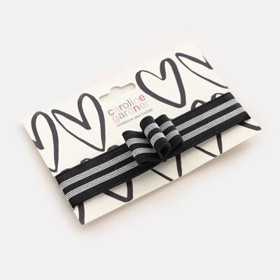 Stripe Elastic Notebook Pen Holder