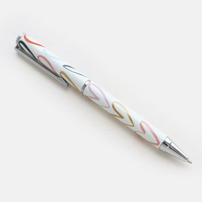 Multi Outline Hearts Boxed Pen