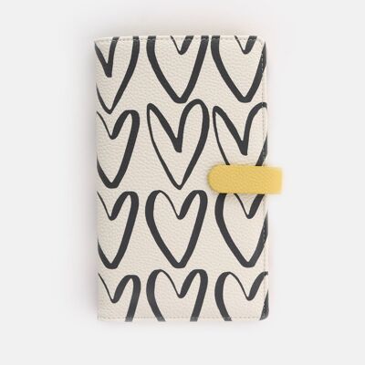 Outline Hearts Travel Wallet