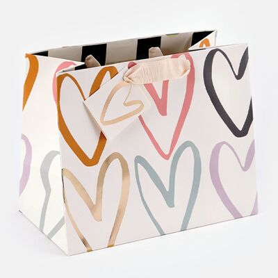 Rainbow Heart Landscape Gift Bag