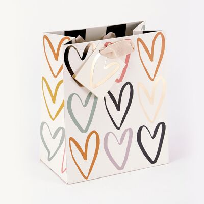 Rainbow Heart Medium Gift Bag