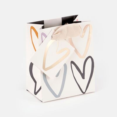Rainbow Heart Petite Gift Bag