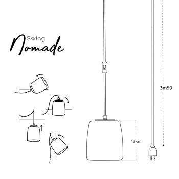 Suspension Nomade Swing Acier 6