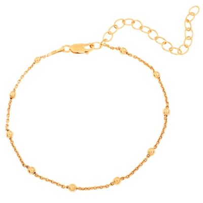 Gold plated silver cosmos bracelet, adjustable