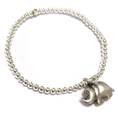 Silver lucky charm bracelet