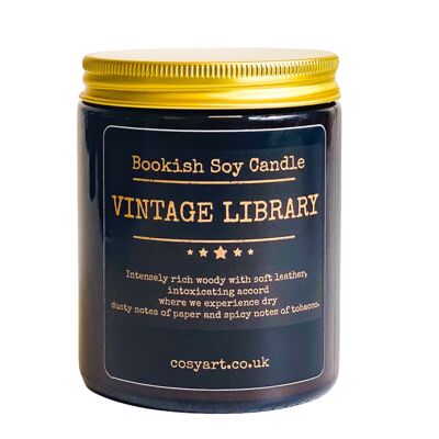 Vintage Library Soy Wax Scented Candle 180ml