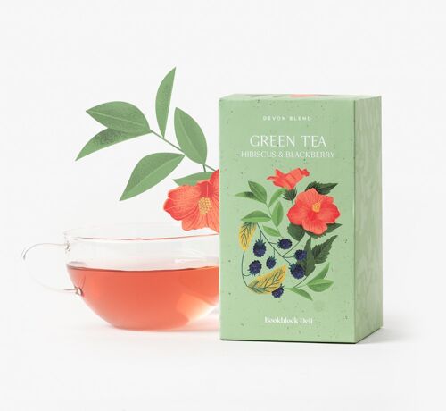 Devon Blend Green Tea with Hibiscus & Blackberry