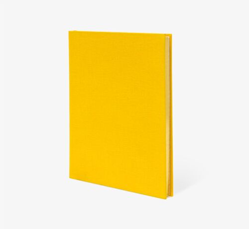 Yellow Weskin Cloth Bound Notebook