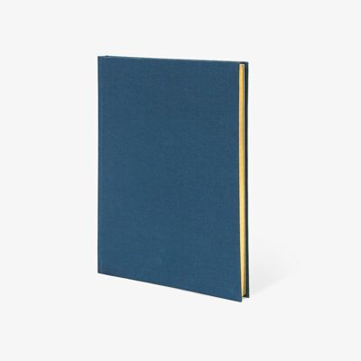 Cuaderno encuadernado en tela Weskin azul