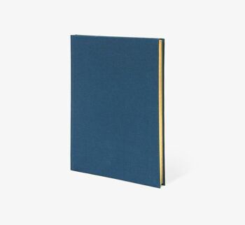 Cahier à reliure en tissu bleu Weskin 1
