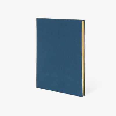 Cuaderno encuadernado en tela Weskin azul