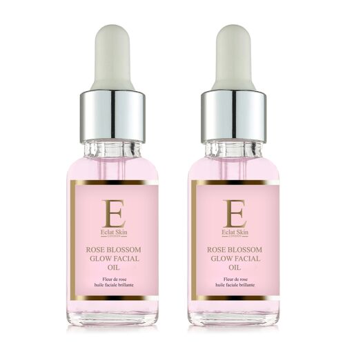 2 x ROSE BLOSSOM GLOW FACIAL OIL 30ML