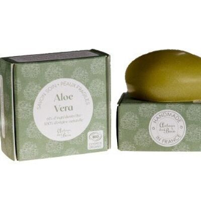 Galet Savon Organique Aloe Vera