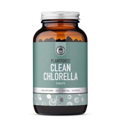 Plantforce - Clean Chlorella - 250 g / 1000 tablets (250 mg)