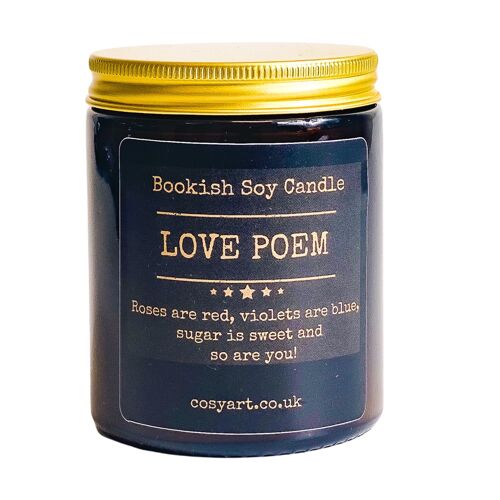 Love Poem Soy Wax Scented Vegan Candle 180ml