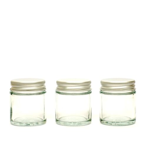 Clear Glass Refillable Jars - 60ml