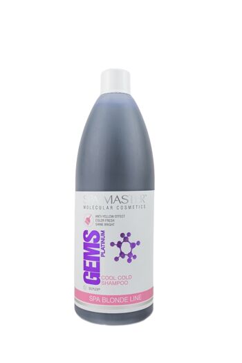 Bouteille de valeur de shampooing Platinum Silver - pH 5,5 Cheveux blonds et gris // 970 ml 1