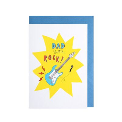 Papá, tu tarjeta de rock.