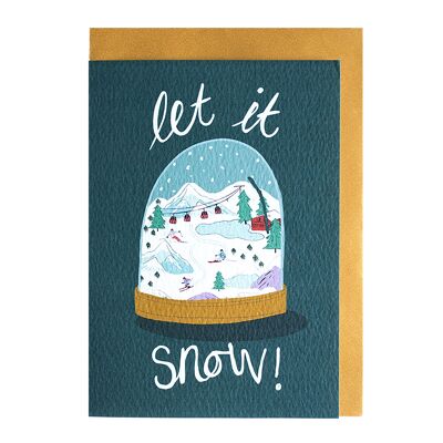 Lot de cartes de Noël Let It Snow (3 cartes)